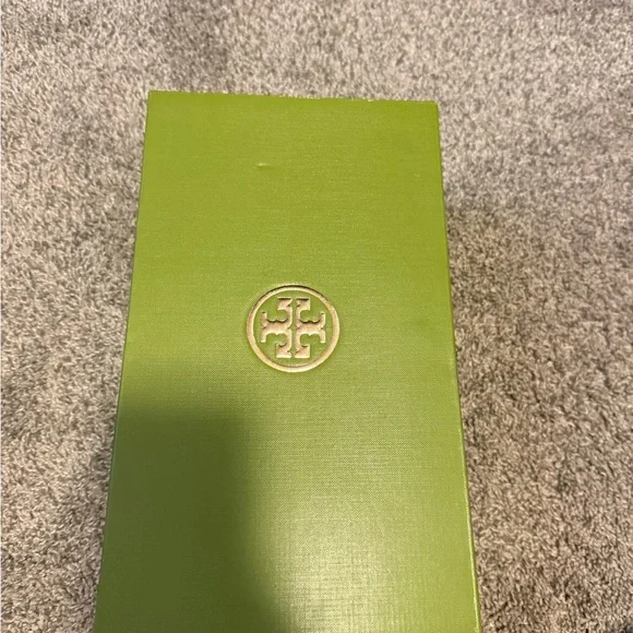 NWT Tory Burch size 9 cream leather thong sandal with silver hardware - Picture 7 of 14